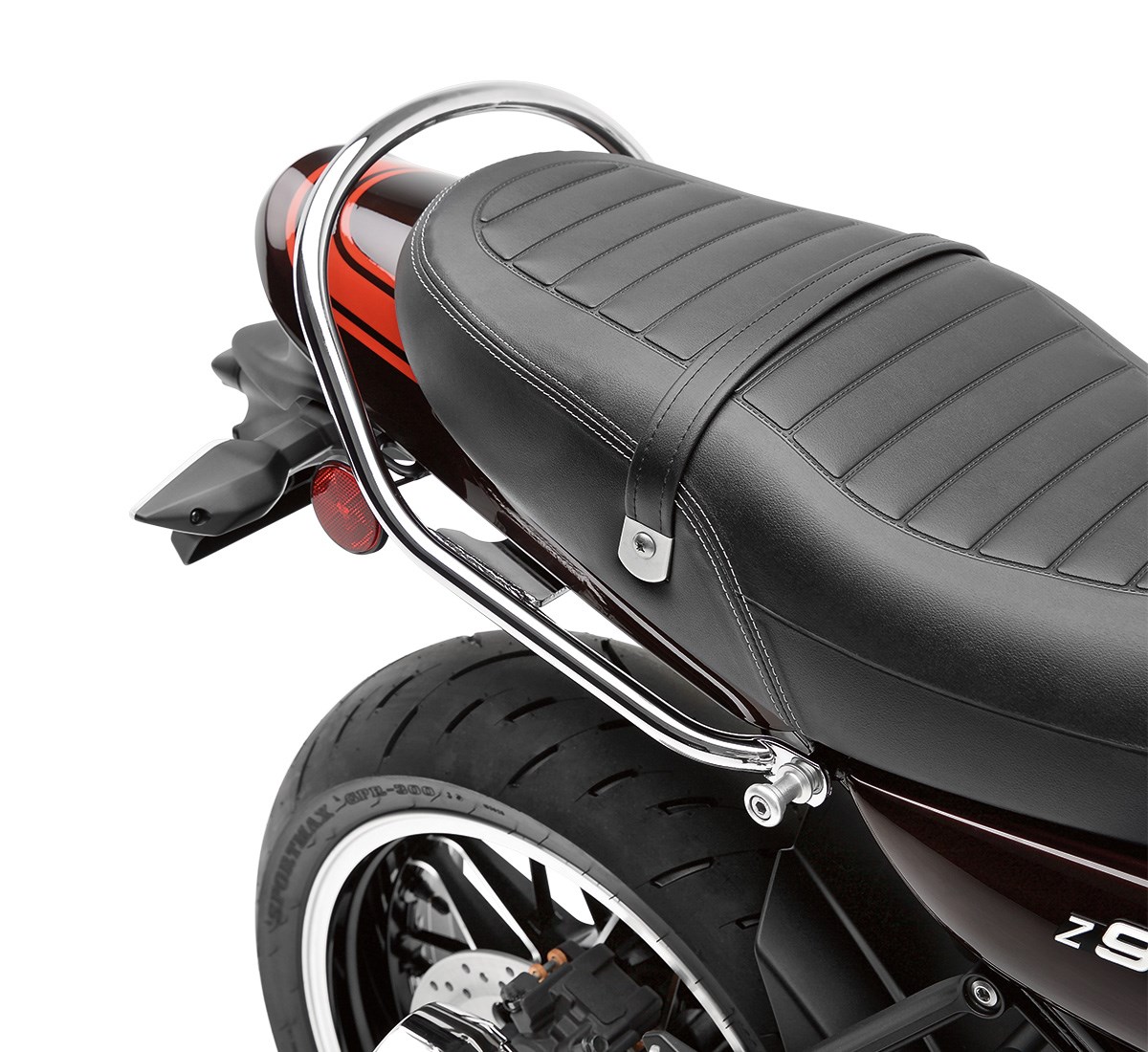 Black CNC Aluminum Alloy Rear Seat Rail Kit with Mounting Hardware Motorcycle Passenger Rear Grab Bars for Kawasaki Z650 17-18 